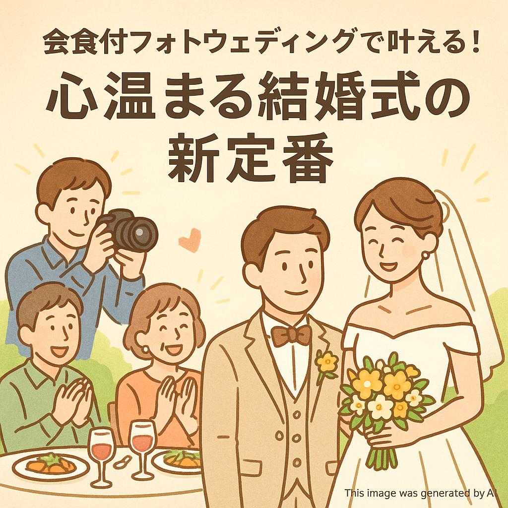 会食付フォトウェディングで叶える！心温まる結婚式の新定番