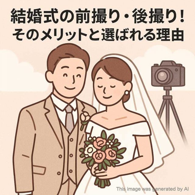 結婚式の前撮り・後撮り！そのメリットと選ばれる理由