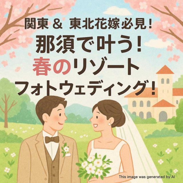 関東＆東北花嫁必見！那須で叶う！春のリゾートフォトウェディング！