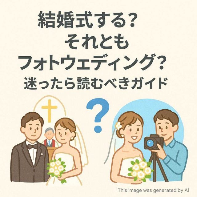 結婚式する？それともフォトウェディング？迷ったら読むべきガイド