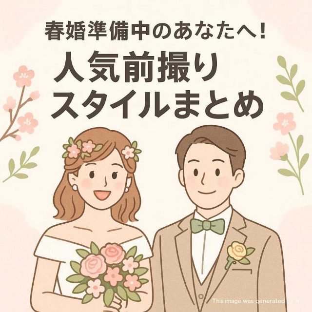 春婚準備中のあなたへ！人気前撮りスタイルまとめ