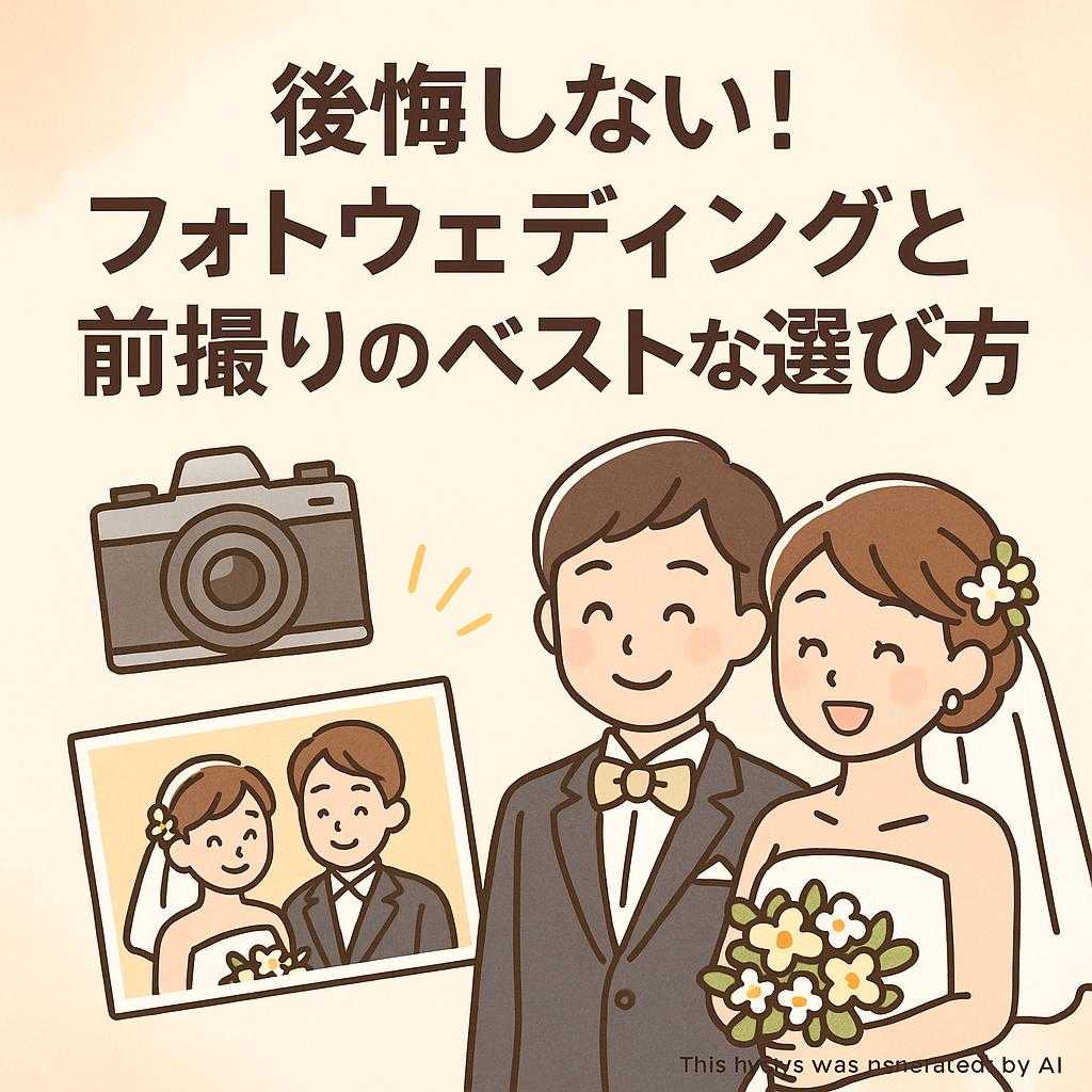 後悔しない!フォトウェディングと前撮りのベストな選び方