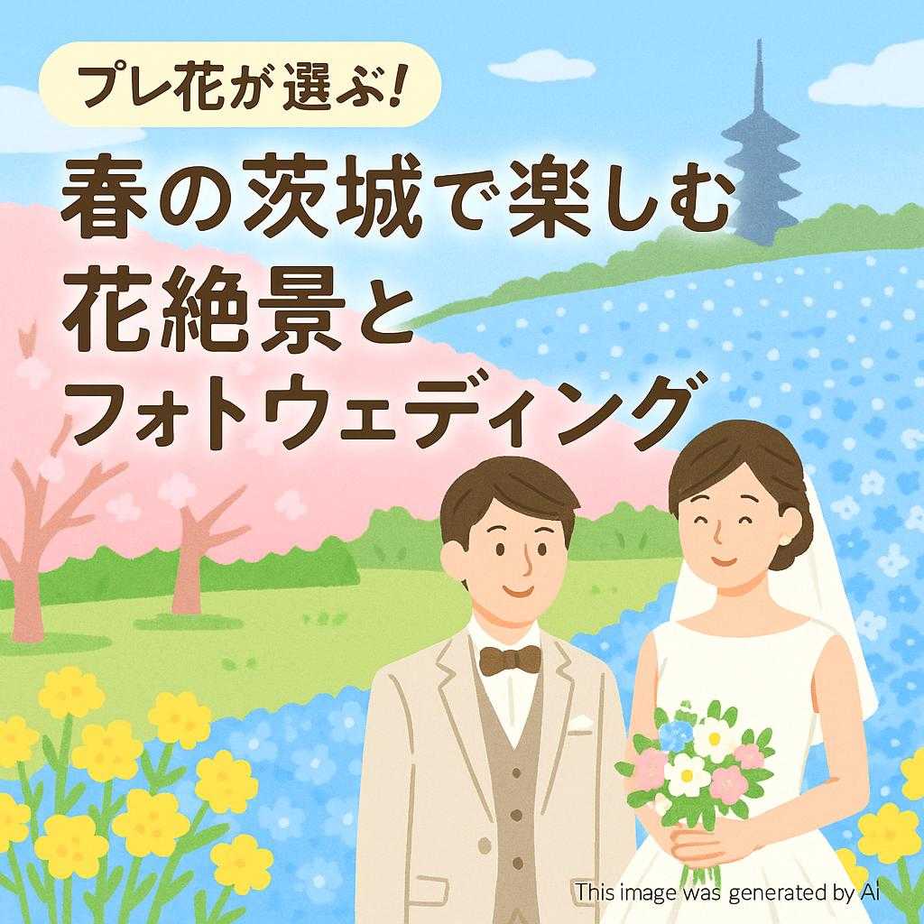 プレ花が選ぶ!春の茨城で楽しむ花絶景とフォトウェディング