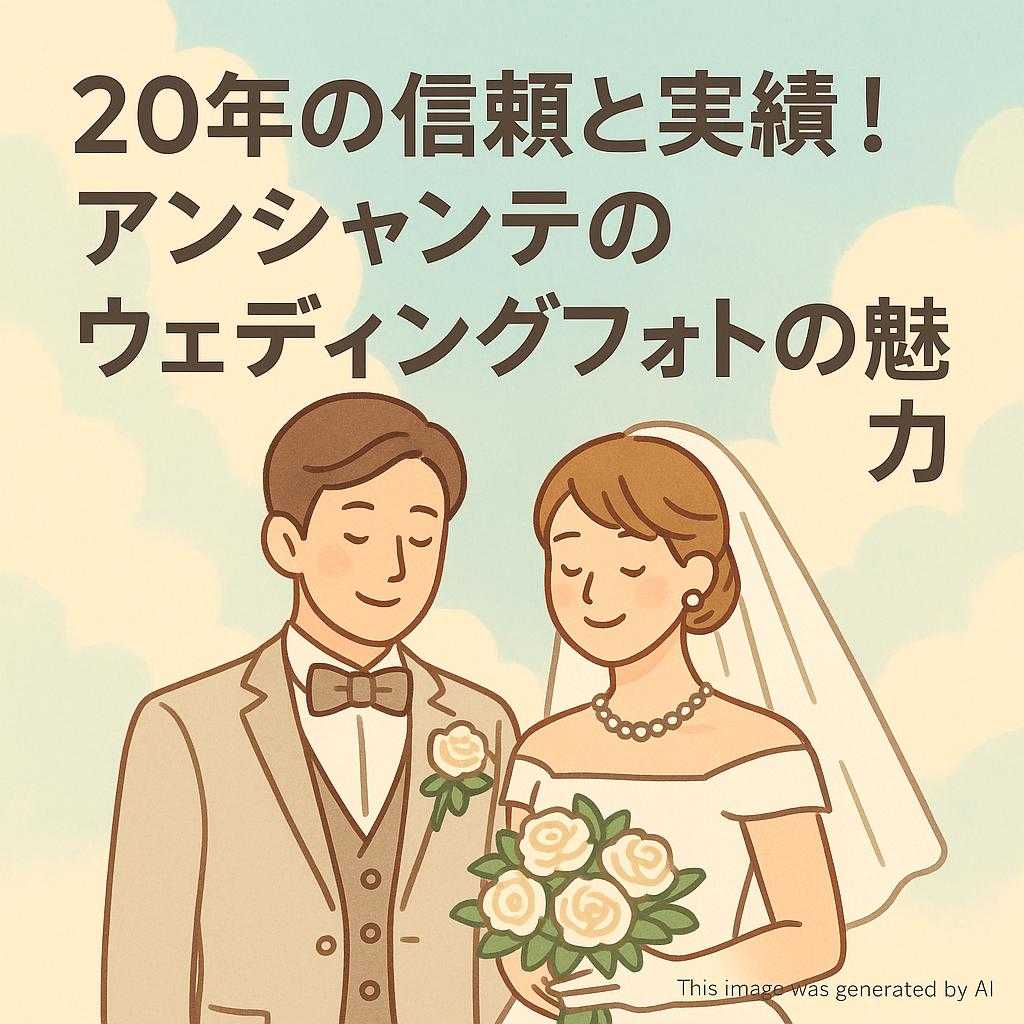 20年の信頼と実績!アンシャンテのウェディングフォトの魅力