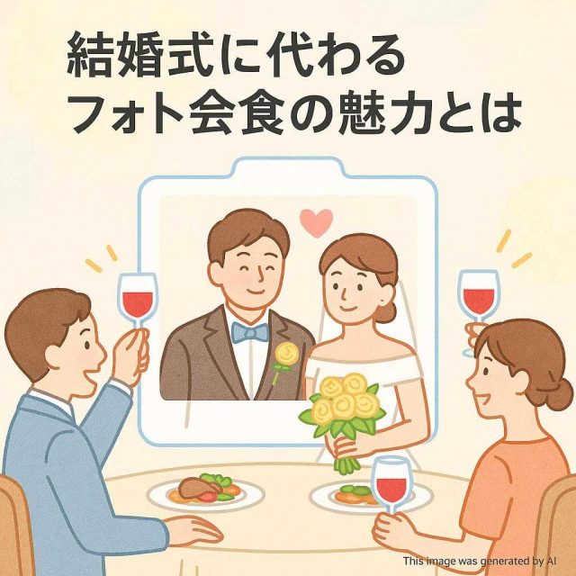 結婚式に代わるフォト会食の魅力とは