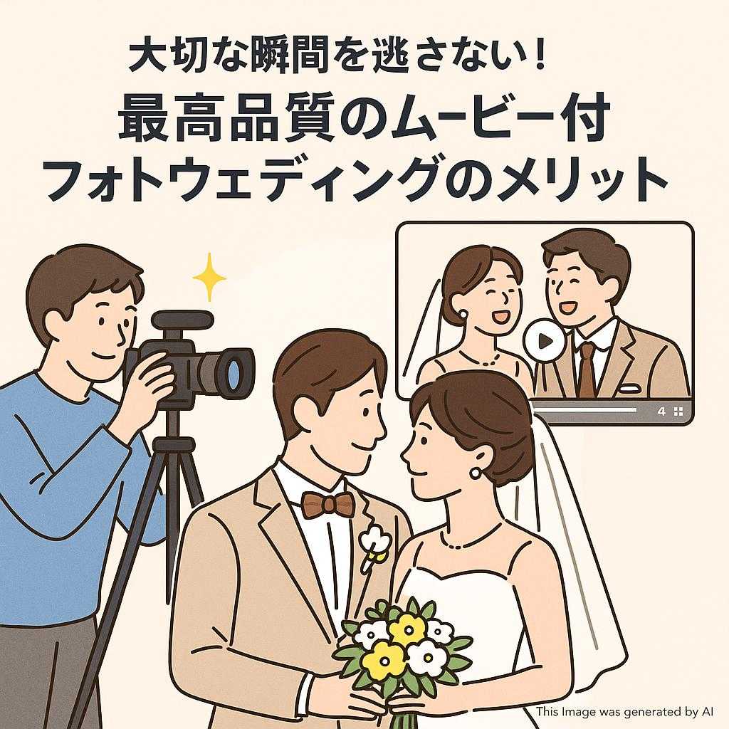 大切な瞬間を逃さない!最高品質のムービー付フォトウェディングのメリット
