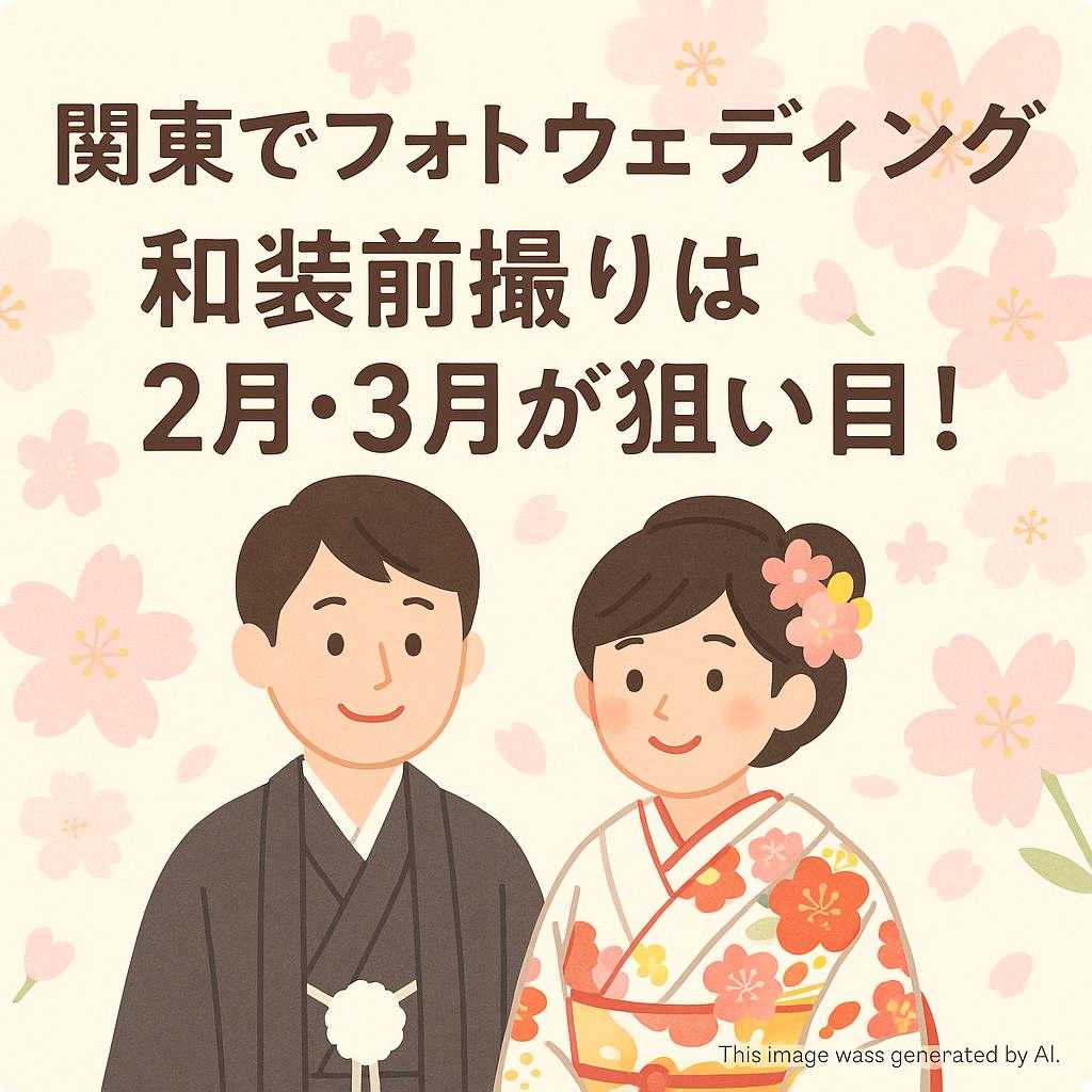 関東でフォトウェディング 和装前撮りは2月・3月が狙い目！