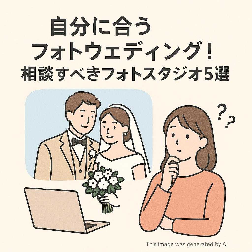 自分に合うフォトウェディング！相談すべきフォトスタジオ5選