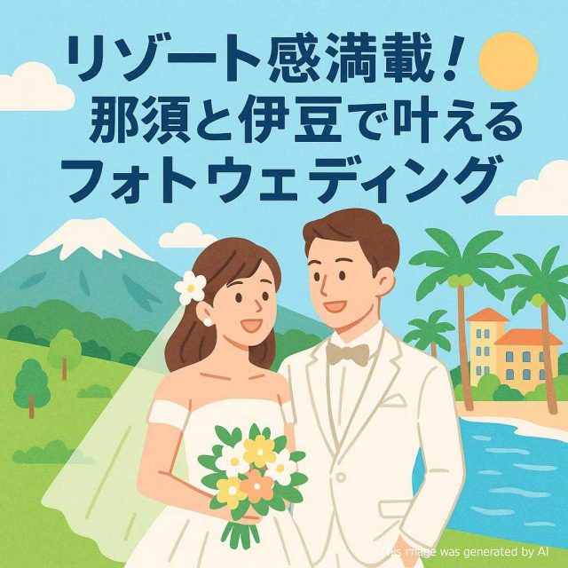 リゾート感満載！那須と伊豆で叶えるフォトウェディング