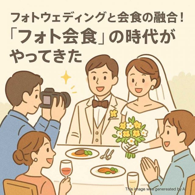 フォトウェディングと会食の融合！「フォト会食」の時代がやってきた