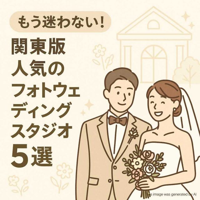 もう迷わない！関東版　人気のフォトウェディングスタジオ5選