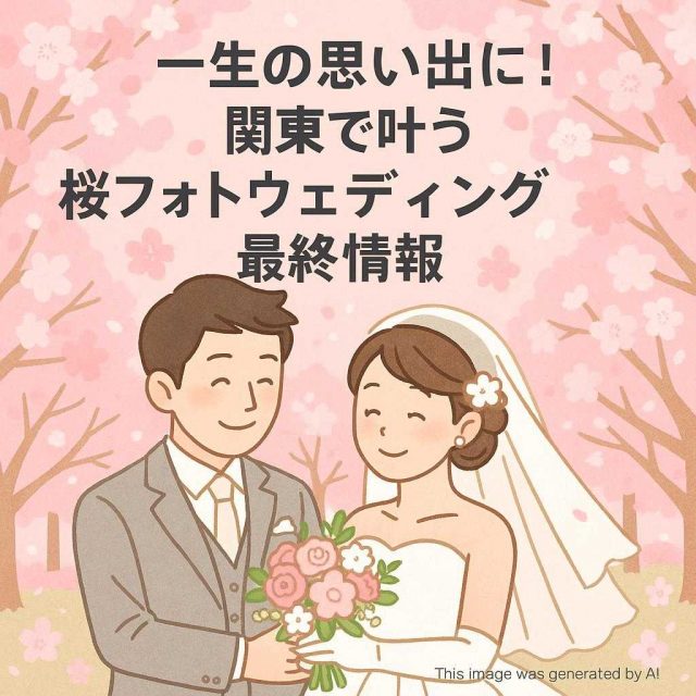 一生の思い出に! 関東で叶う桜フォトウェディング最終情報