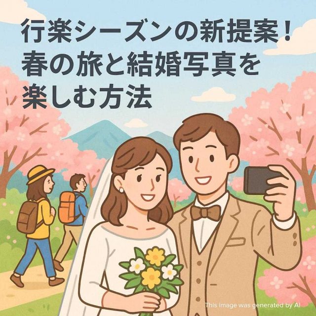行楽シーズンの新提案！春の旅と結婚写真を楽しむ方法