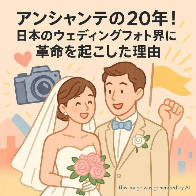 アンシャンテの20年！日本のウェディングフォト界に革命を起こした理由