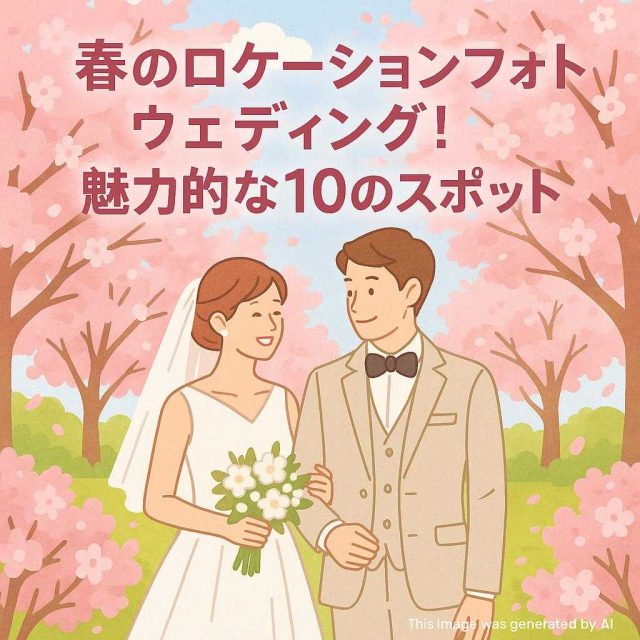 春のロケーションフォトウェディング！魅力的な10のスポット