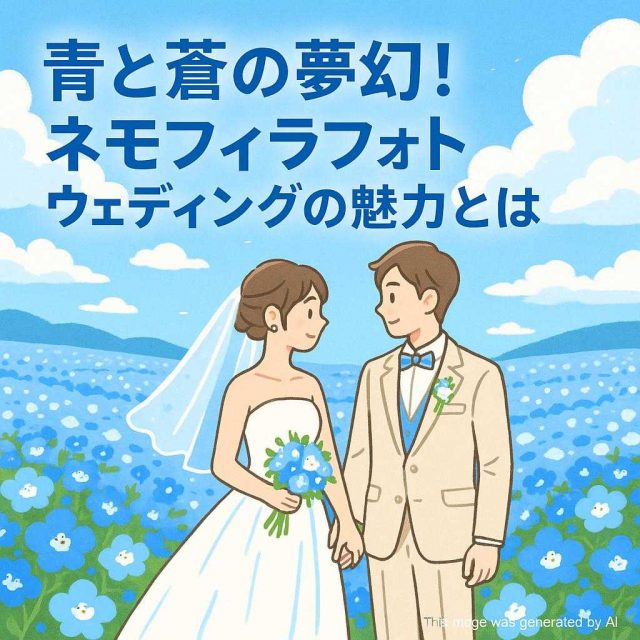 青と蒼の夢幻！ネモフィラフォトウェディングの魅力とは
