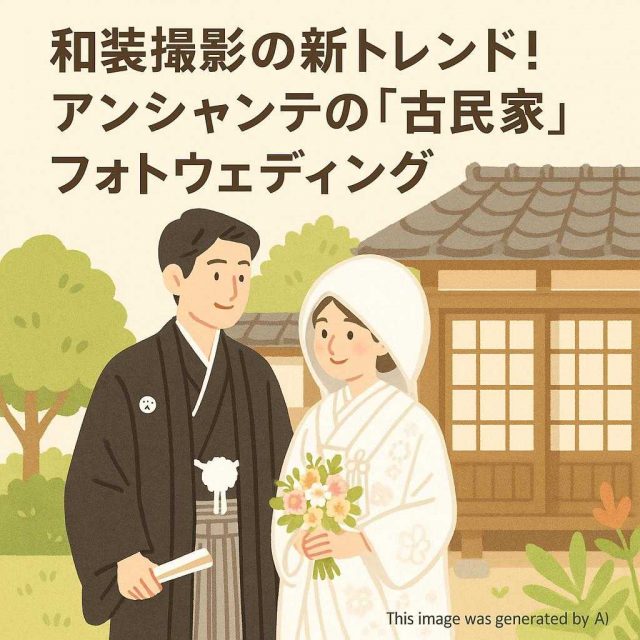 和装撮影の新トレンド！アンシャンテの「古民家」フォトウェディング