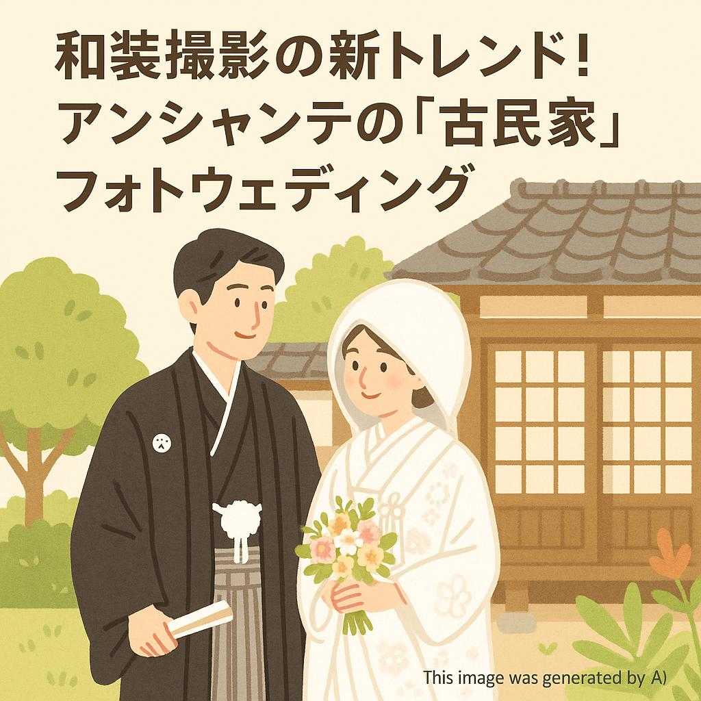 和装撮影の新トレンド!アンシャンテの「古民家」フォトウェディング
