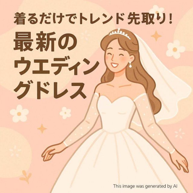 着るだけでトレンド先取り！最新のウエディングドレス