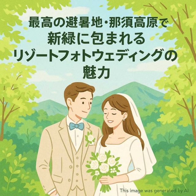 最高の避暑地・那須高原で新緑に包まれるリゾートフォトウェディングの魅力