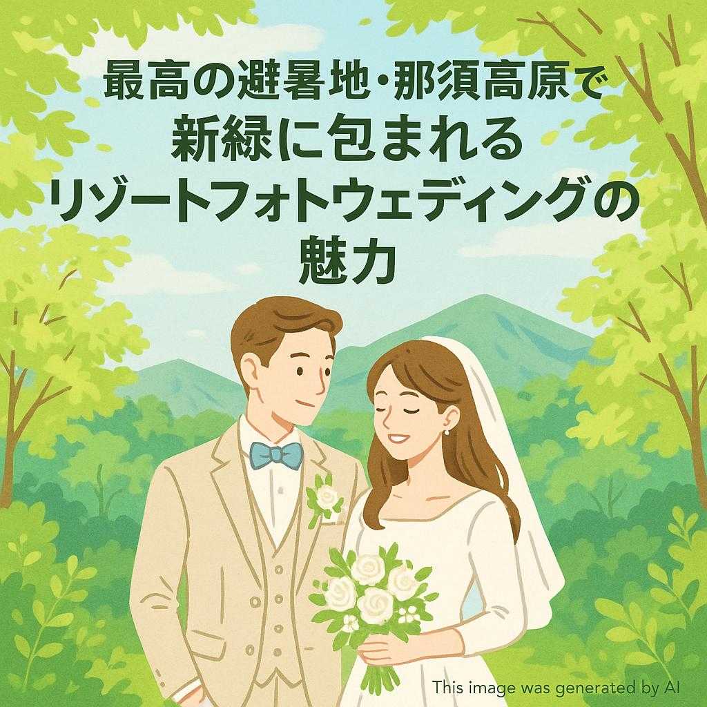 最高の避暑地・那須高原で新緑に包まれるリゾートフォトウェディングの魅力