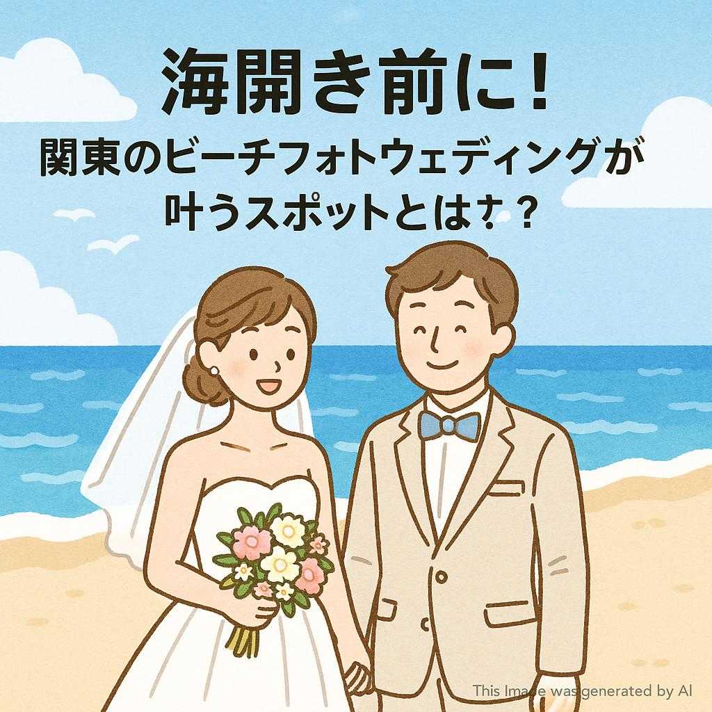 海開き前に！関東のビーチフォトウェディングが叶うスポットとは？