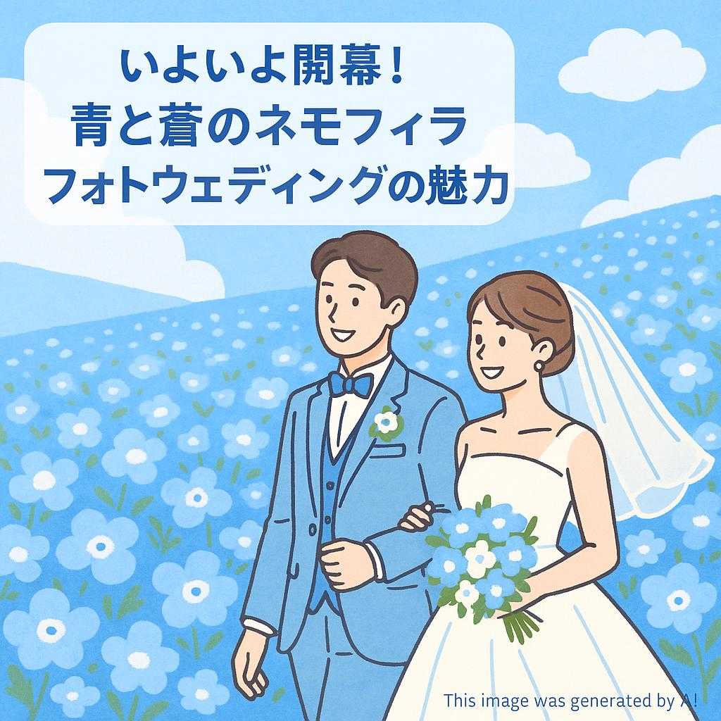 いよいよ開幕!青と蒼のネモフィラフォトウェディングの魅力