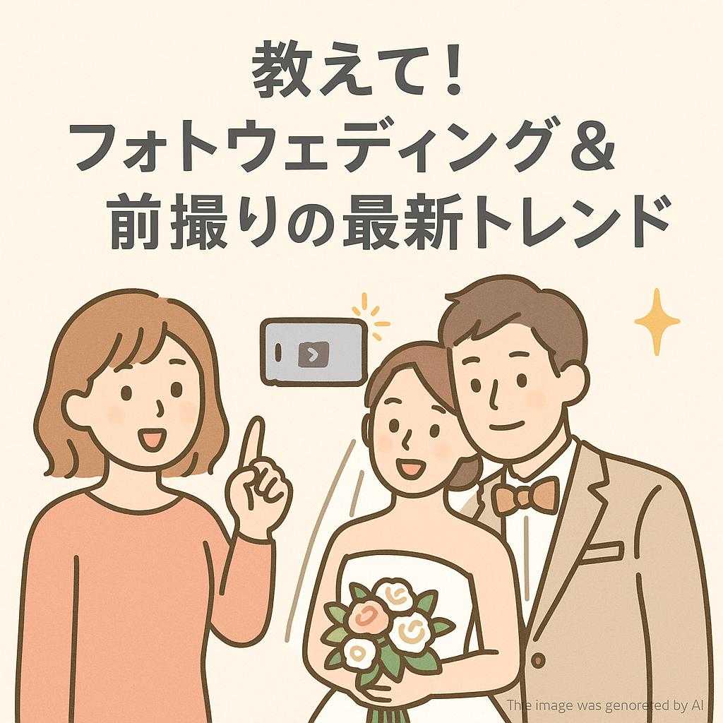 教えて！フォトウェディング＆前撮りの最新トレンド