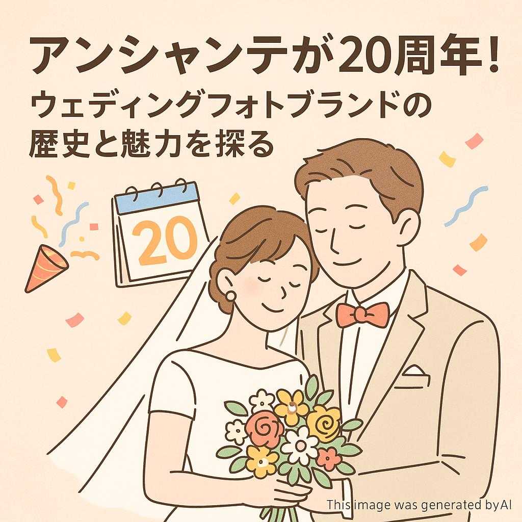 アンシャンテが20周年!ウェディングフォトブランドの歴史と魅力を探る