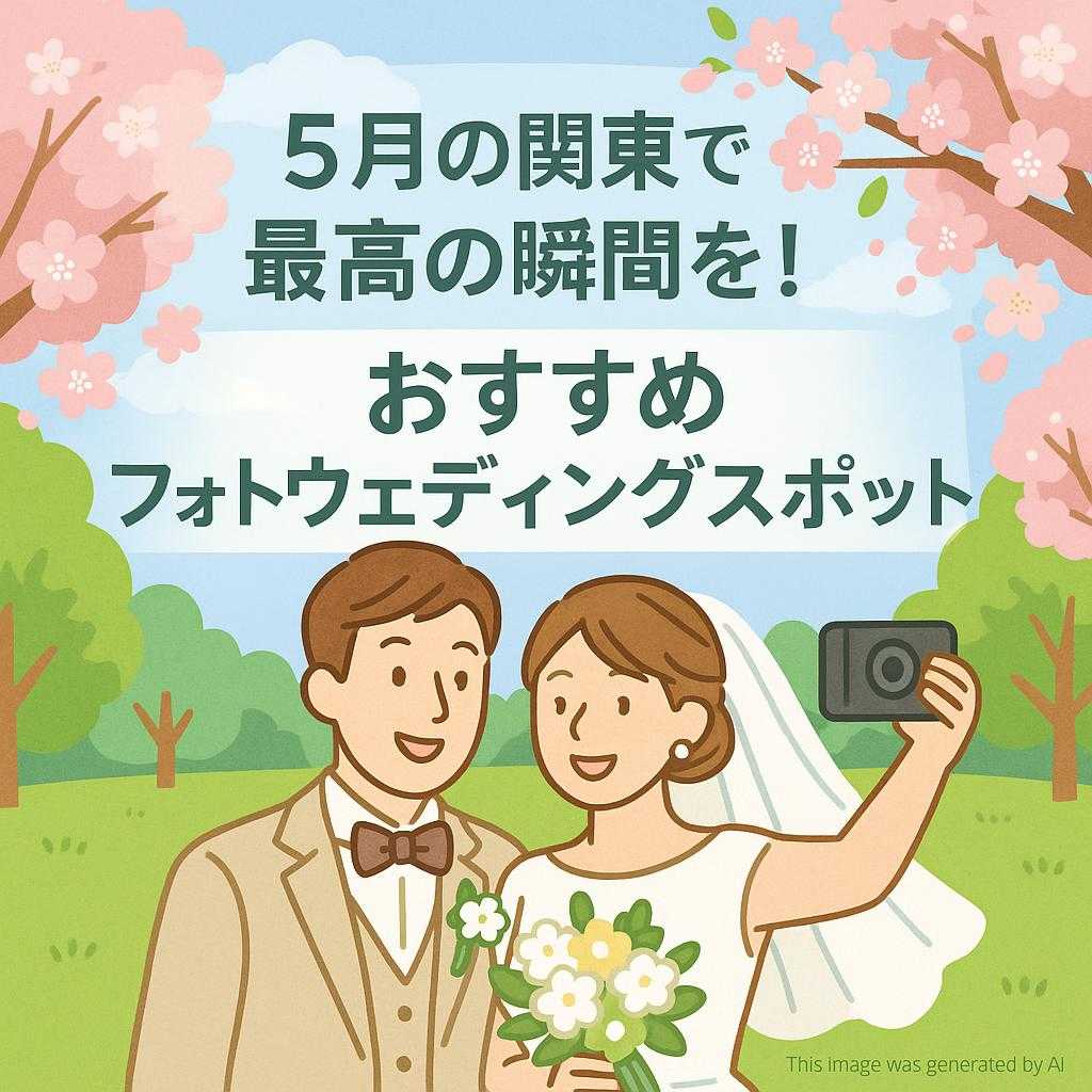 5月の関東で最高の瞬間を！おすすめフォトウェディングスポット