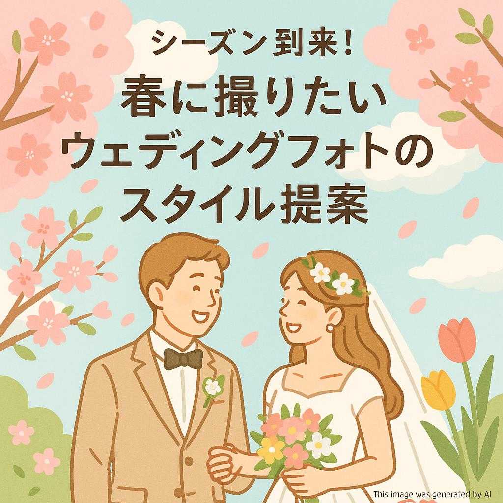 シーズン到来！春に撮りたいウェディングフォトのスタイル提案
