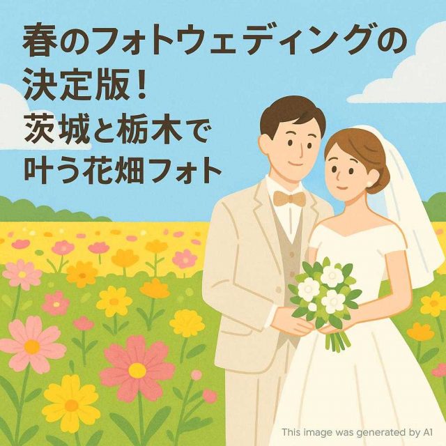 春のフォトウェディングの決定版！茨城と栃木で叶う花畑フォト