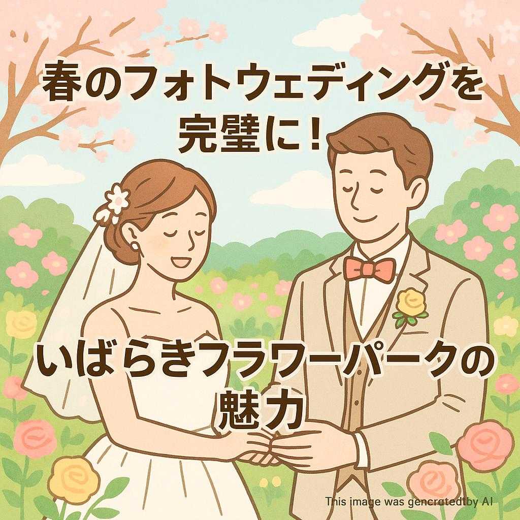 春のフォトウェディングを完璧に!いばらきフラワーパークの魅力
