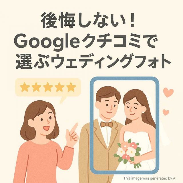 後悔しない！Googleクチコミで選ぶウェディングフォト