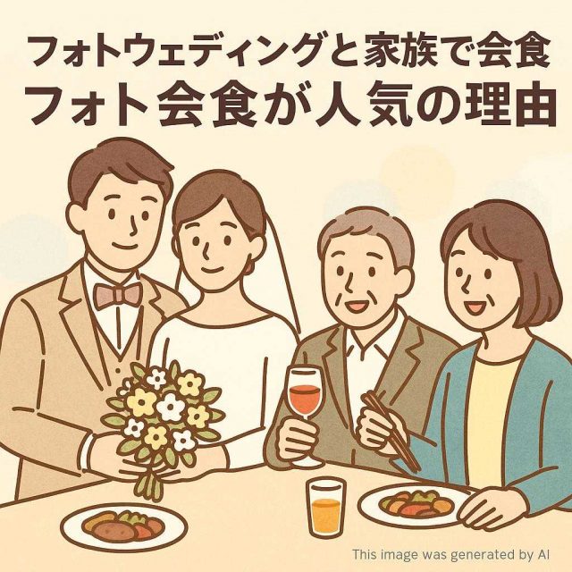 フォトウェディングと家族で会食　フォト会食が人気の理由