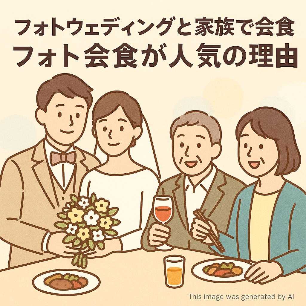 フォトウェディングと家族で会食　フォト会食が人気の理由