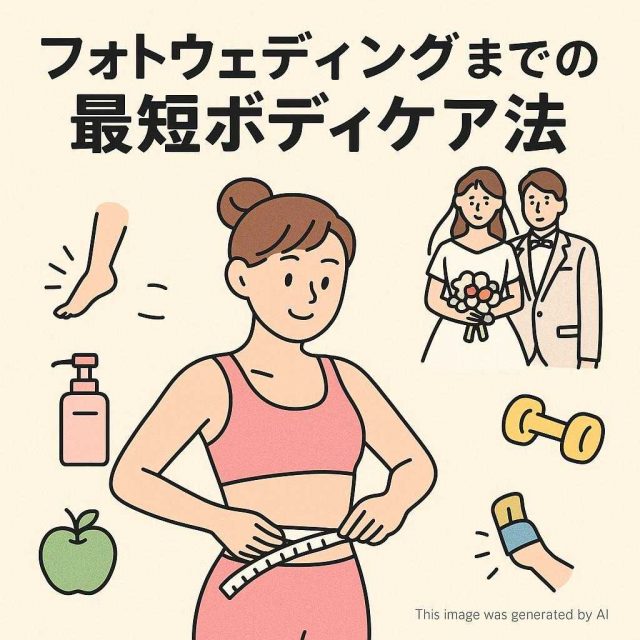 フォトウェディングまでの最短ボディケア法