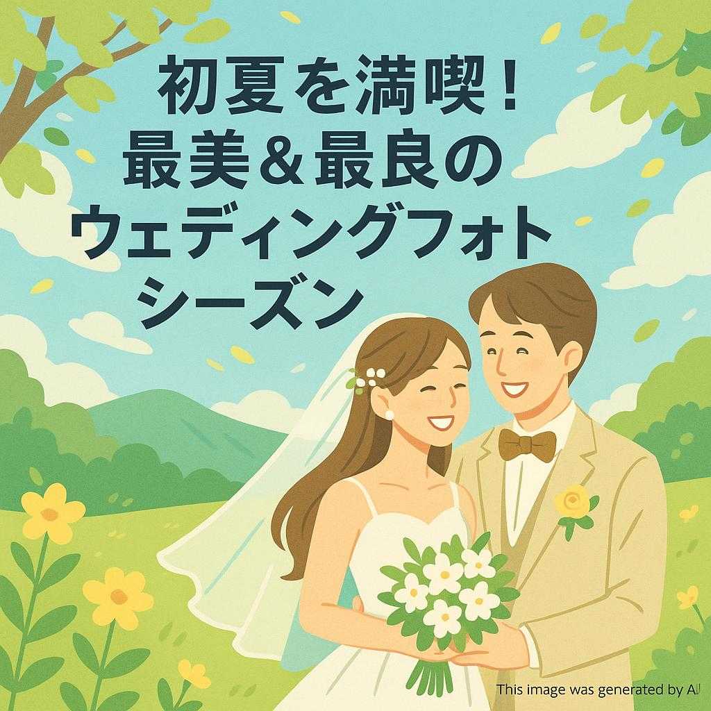初夏を満喫!最美&最良のウェディングフォトシーズン
