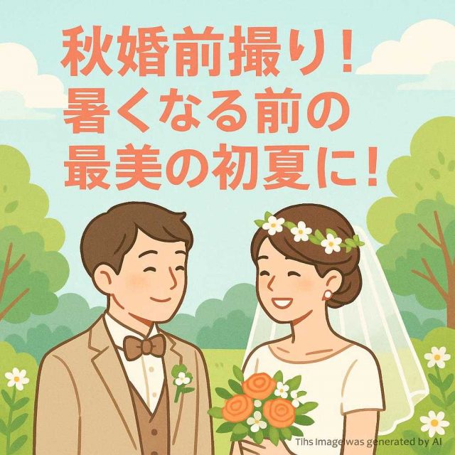 秋婚前撮り！暑くなる前の最美の初夏に！