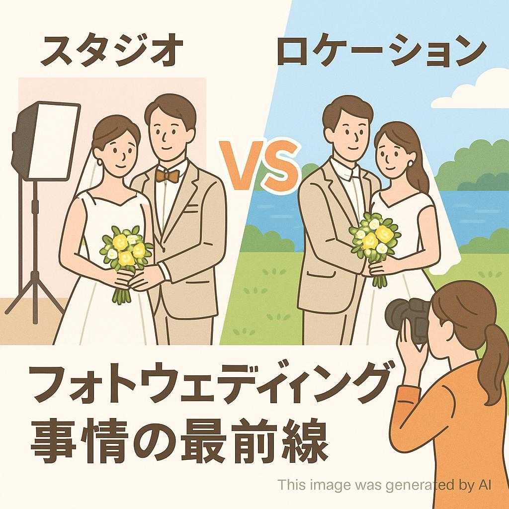スタジオVSロケーション フォトウェディング事情の最前線