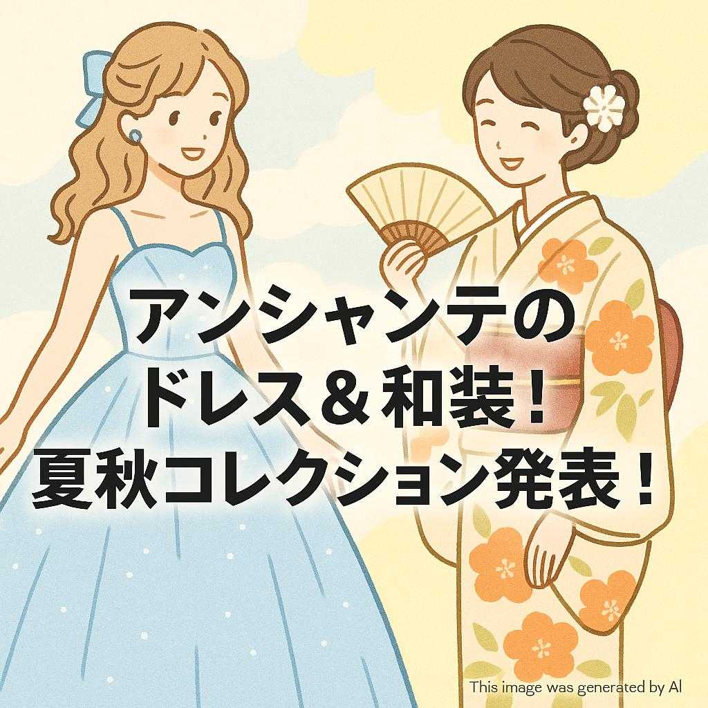 アンシャンテのドレス&和装!夏秋コレクション発表!
