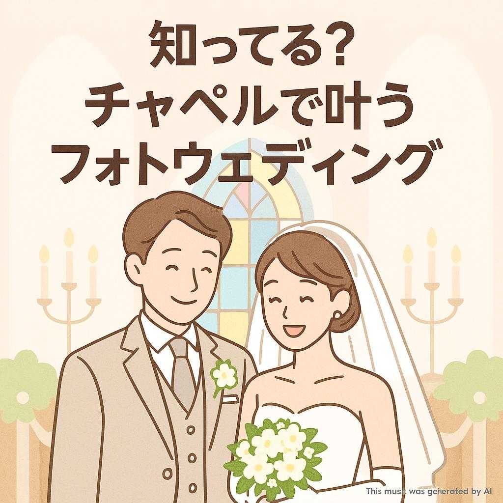 知ってる?チャペルで叶うフォトウェディング