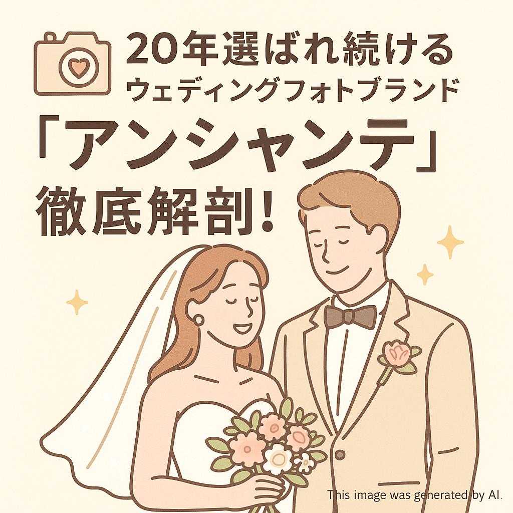 20年選ばれ続けるウェディングフォトブランド「アンシャンテ」徹底解剖!