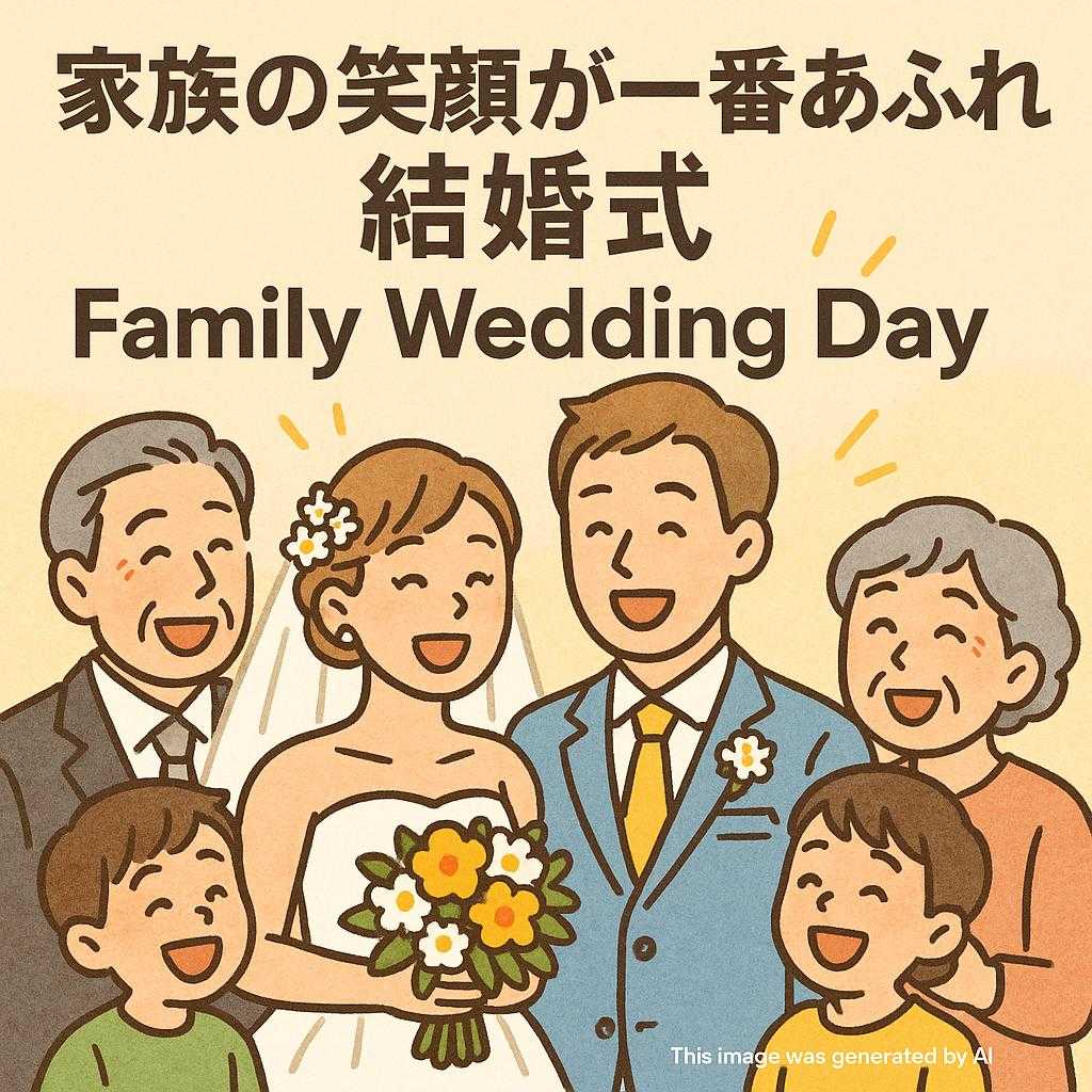 家族の笑顔が一番あふれる結婚式　Family Wedding Day