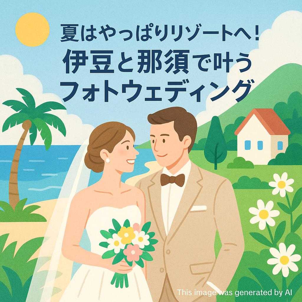 夏はやっぱりリゾートへ！伊豆と那須で叶うフォトウェディング