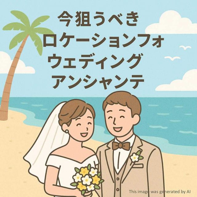 今狙うべき　ロケーションフォトウェディング　アンシャンテ