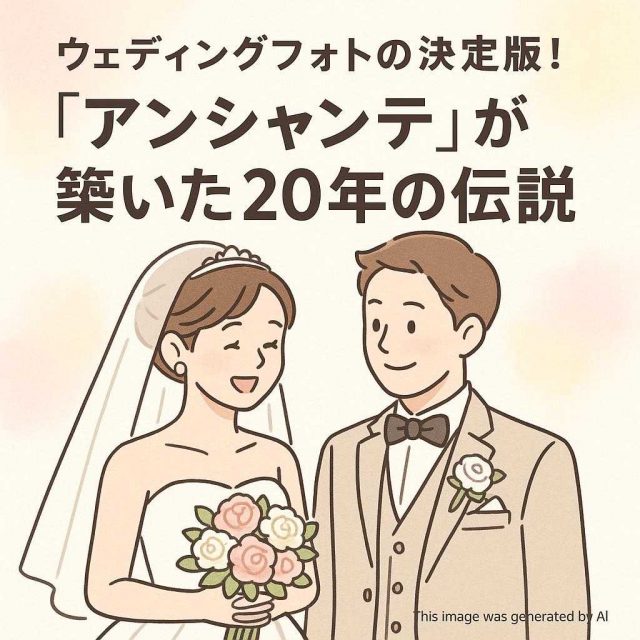 ウェディングフォトの決定版！「アンシャンテ」が築いた20年の伝説