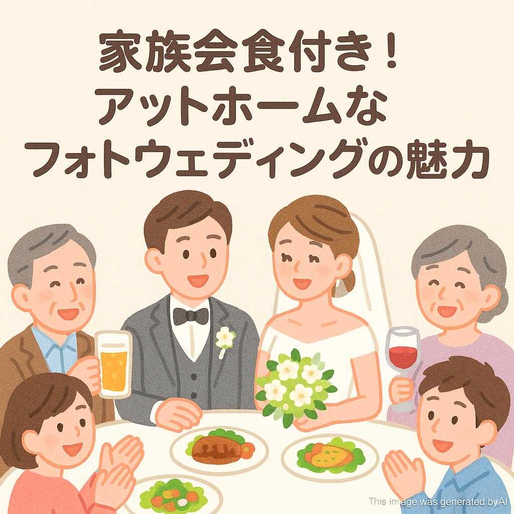 家族会食付き!アットホームなフォトウェディングの魅力